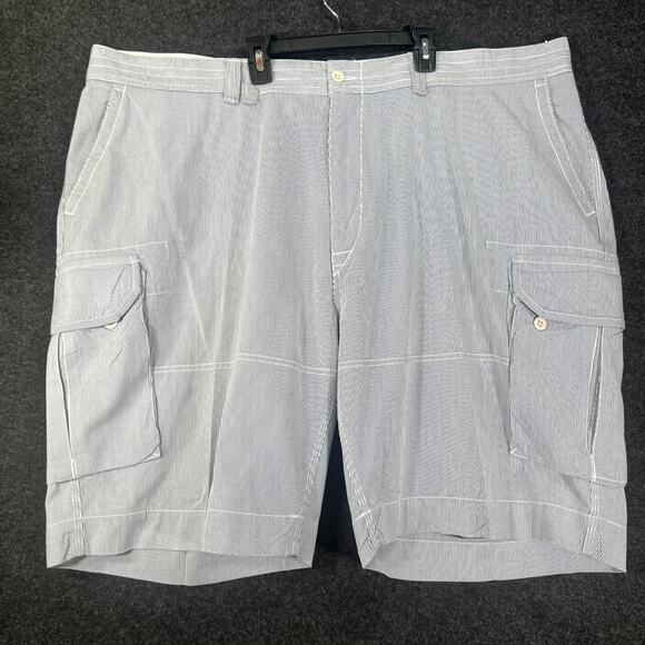 Men's Polo Ralph Lauren Stretch Classic Fit Shorts Big&Tall 50 B Stripe Cargo - Picture 1 of 9
